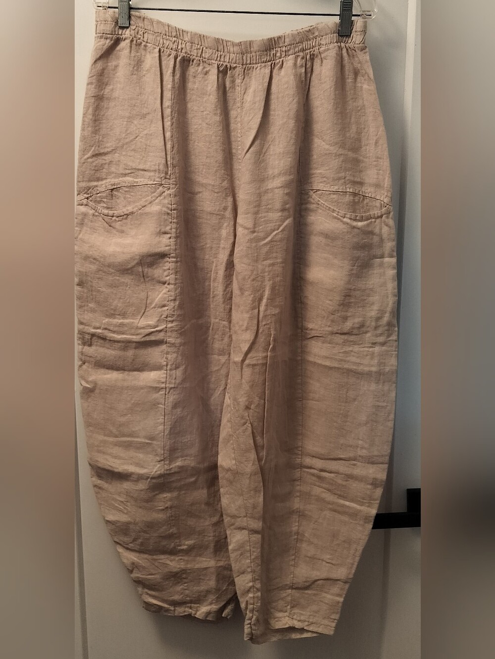 Women's Lightweight Linen Pants in Khaki